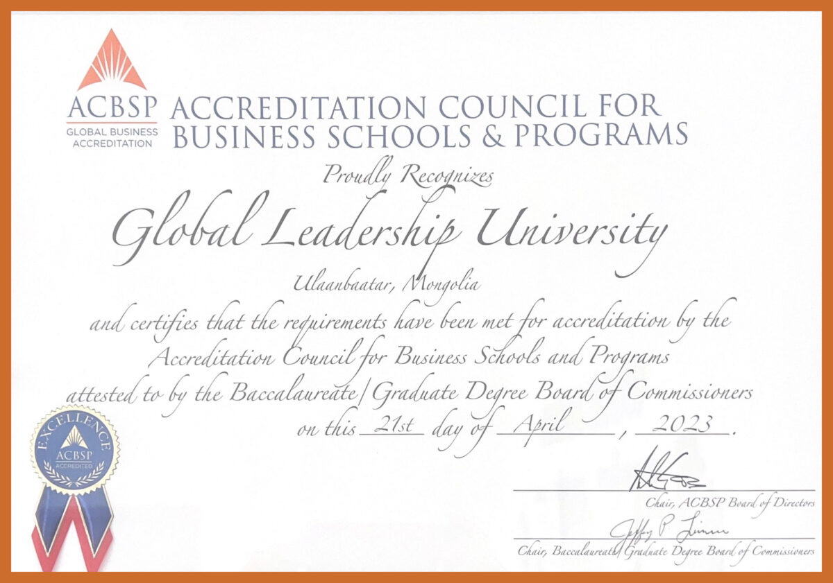 ACBSP ACCREDITATION COUNCIL FOR 2